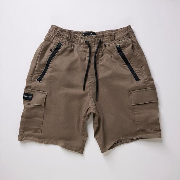 Hollister Men’s Advanced Stretch Jogger Cargo Shorts Brown – Size XS - Picture 1 of 5